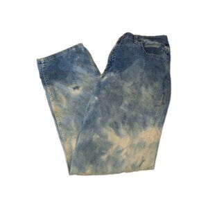 Riders by Lee Women's Size 14 Blue Jeans  34x30 Custom Bleached